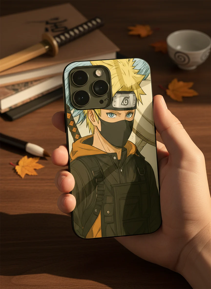 Stealthy Naruto Premium Glass Back Cover For iPhone 11-17 Models - Image 11
