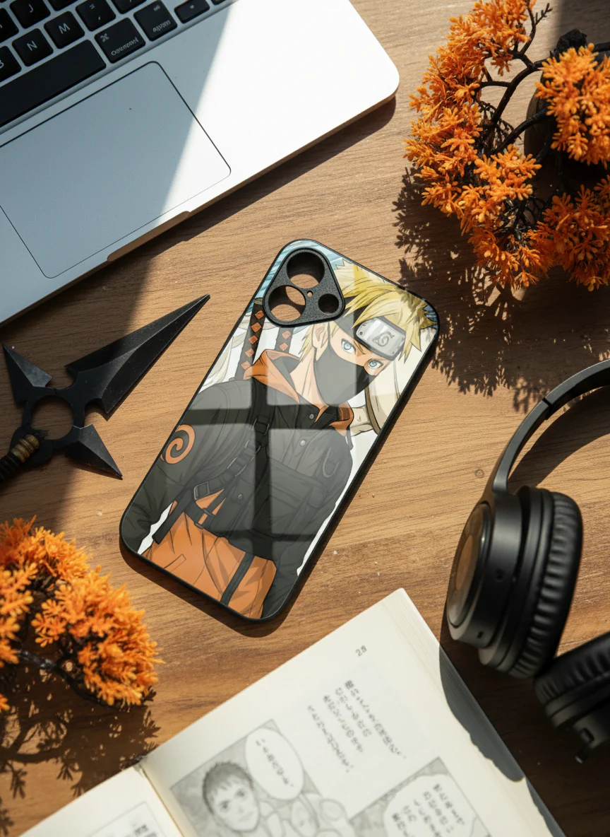 Stealthy Naruto Premium Glass Back Cover For iPhone 11-17 Models - Image 7