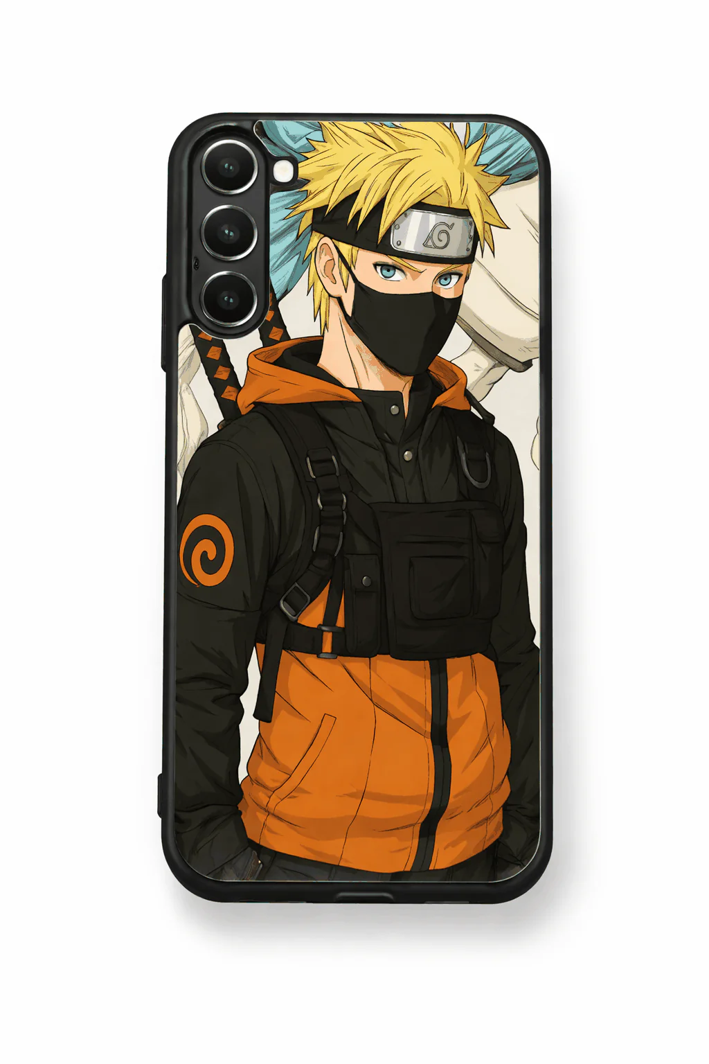 Stealthy Naruto Premium Glass Back Cover For Galaxy S, A, M & F Series - Image 7