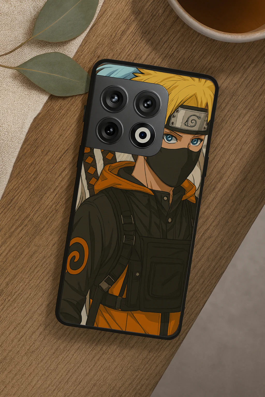 Stealthy Naruto Premium Glass Back Cover For One Plus 13, 12, 11, 10, Nord Series - Image 3