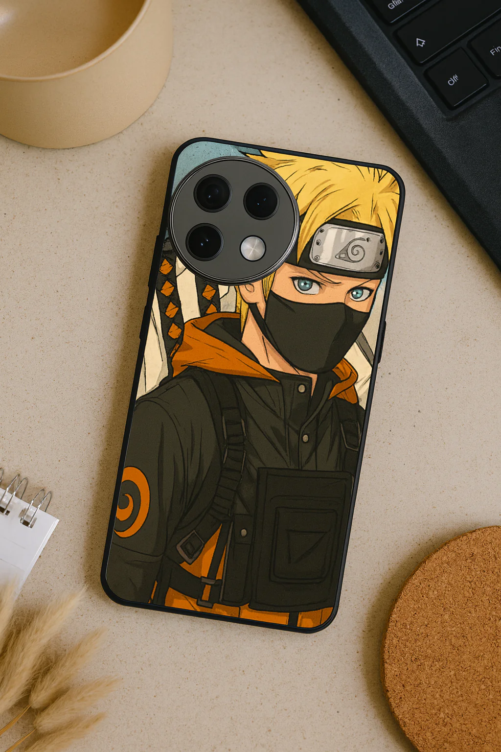 Stealthy Naruto Premium Glass Back Cover For One Plus 13, 12, 11, 10, Nord Series - Image 8