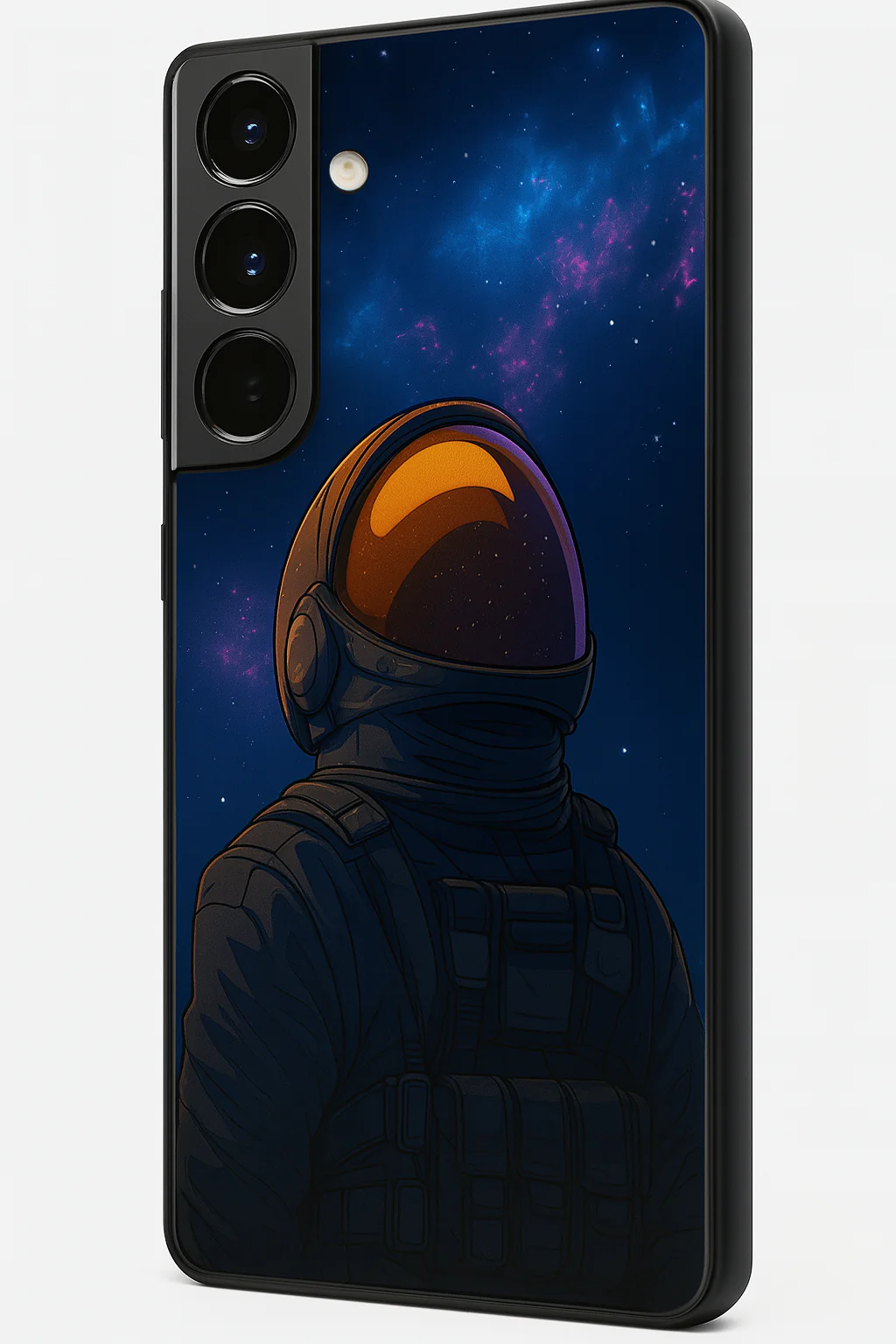 Stellar Void Premium Glass Back Cover For Galaxy S, A, M & F Series - Image 3