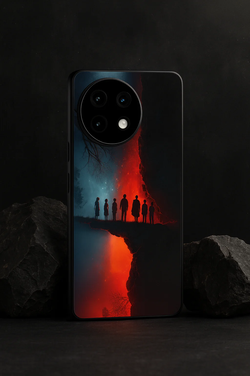 STRANGER THINGS- Parallel Edge Premium Glass Back Cover For One Plus 13, 12, 11, 10, Nord Series - Image 2