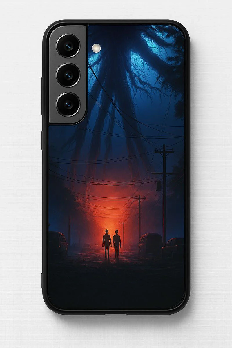 STRANGER THINGS- Shadowrise Premium Glass Back Cover For Galaxy S, A, M & F Series - Image 8