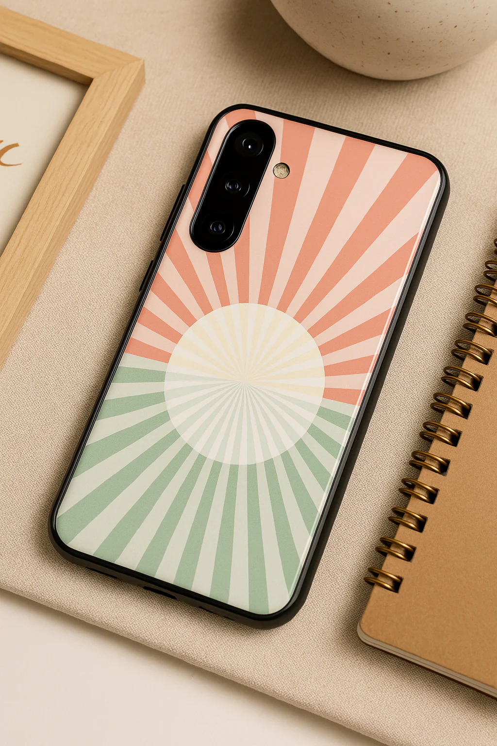 Sunburst Glow Premium Glass Back Cover For Galaxy S, A, M & F Series - Image 4