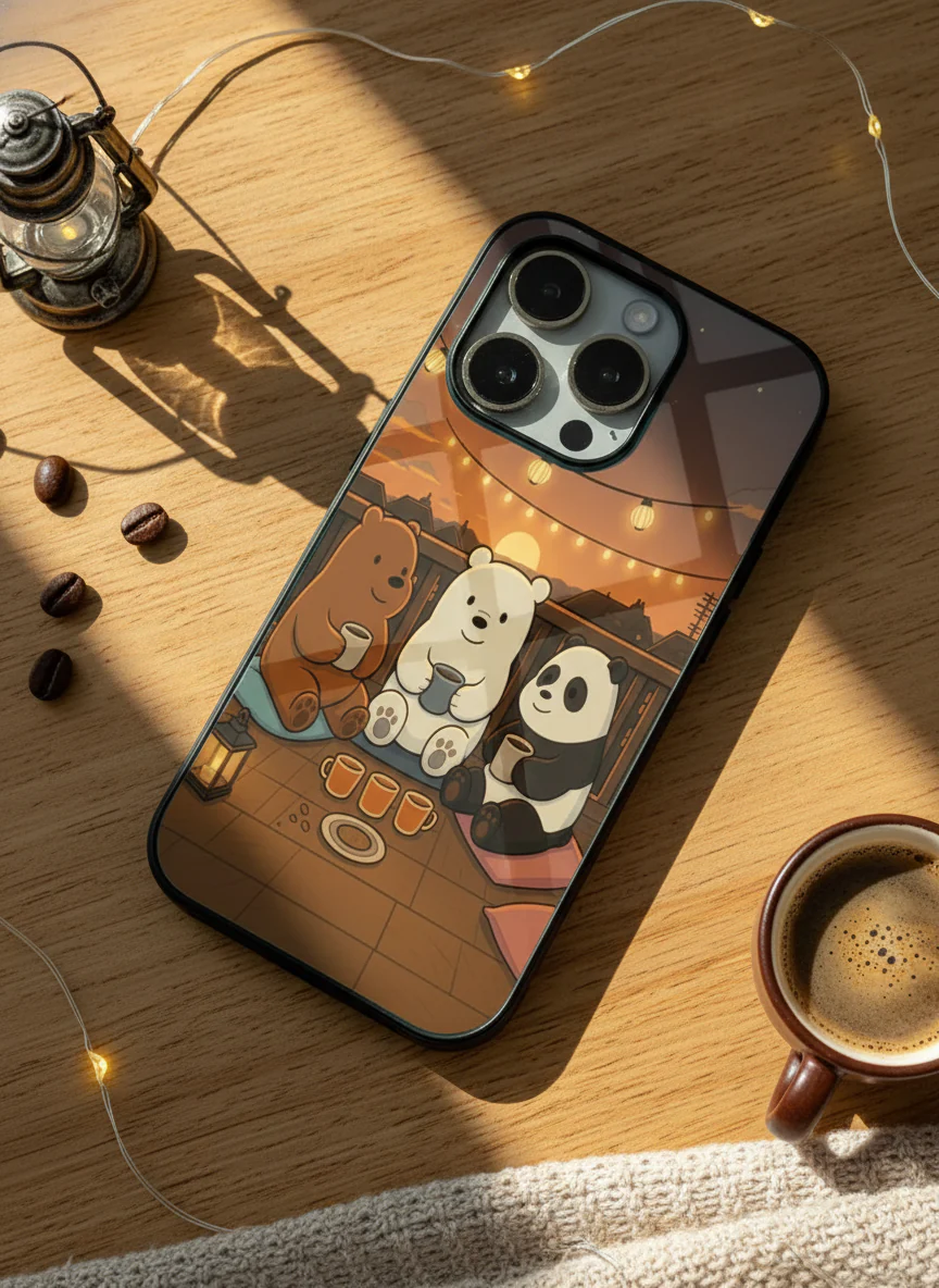 Tea Time Trio Premium Glass Back Cover For iPhone 11-17 Models - Image 5