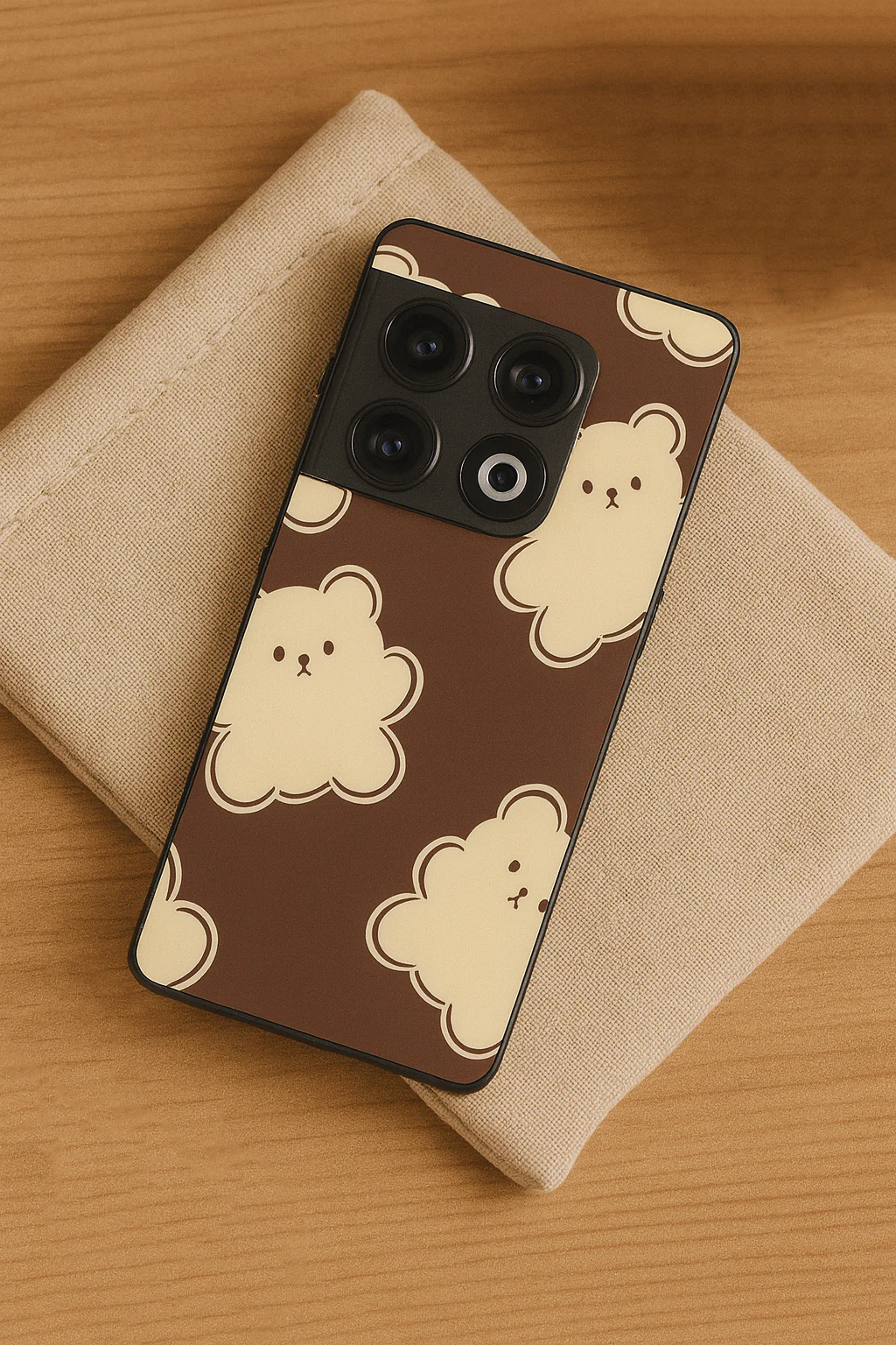 Teddy Overload Premium Glass Back Cover For One Plus 13, 12, 11, 10, Nord Series - Image 2