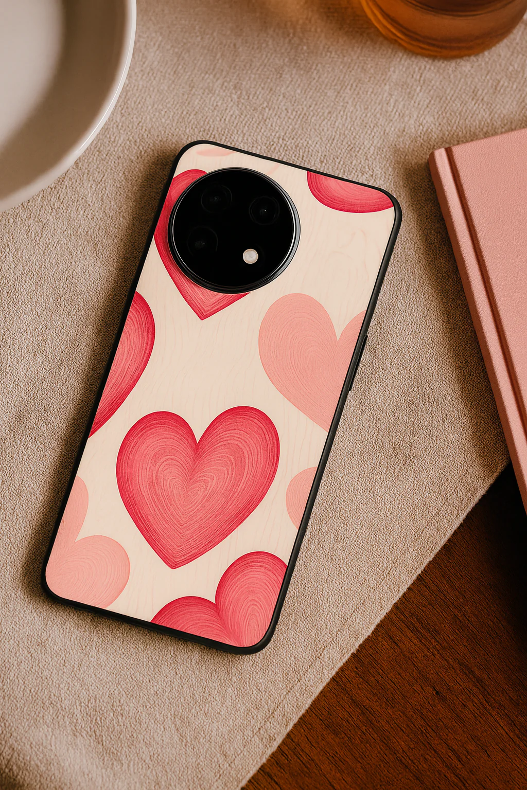 The Candy Hearts Glass Back Cover For One Plus 13, 12, 11, 10, Nord Series - Image 4