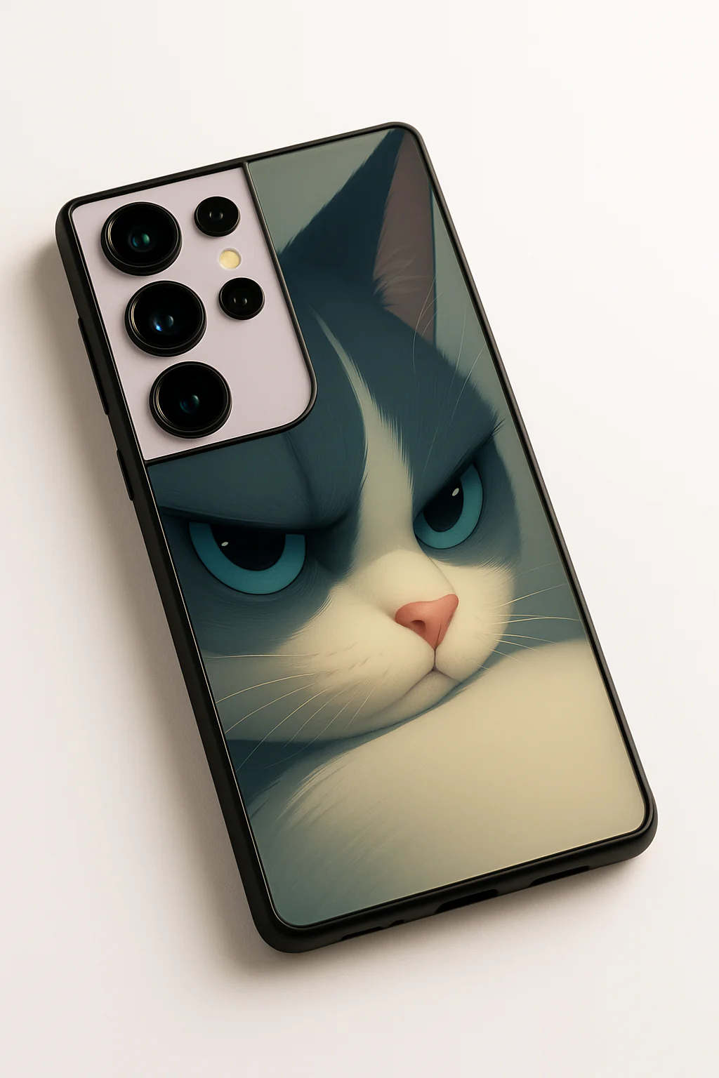 The Grump Cat Premium Glass Back Cover For Galaxy S, A, M & F Series - Image 3