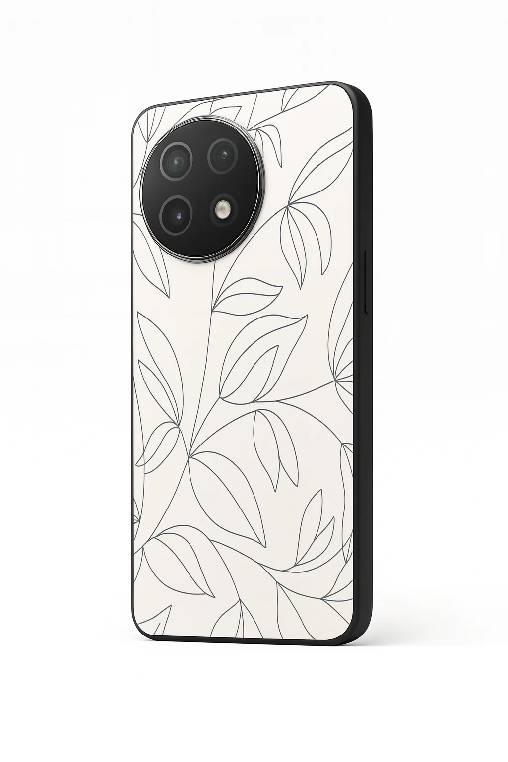 The Petal Sketch Premium Glass Back Cover For One Plus 13, 12, 11, 10, Nord Series - Image 6