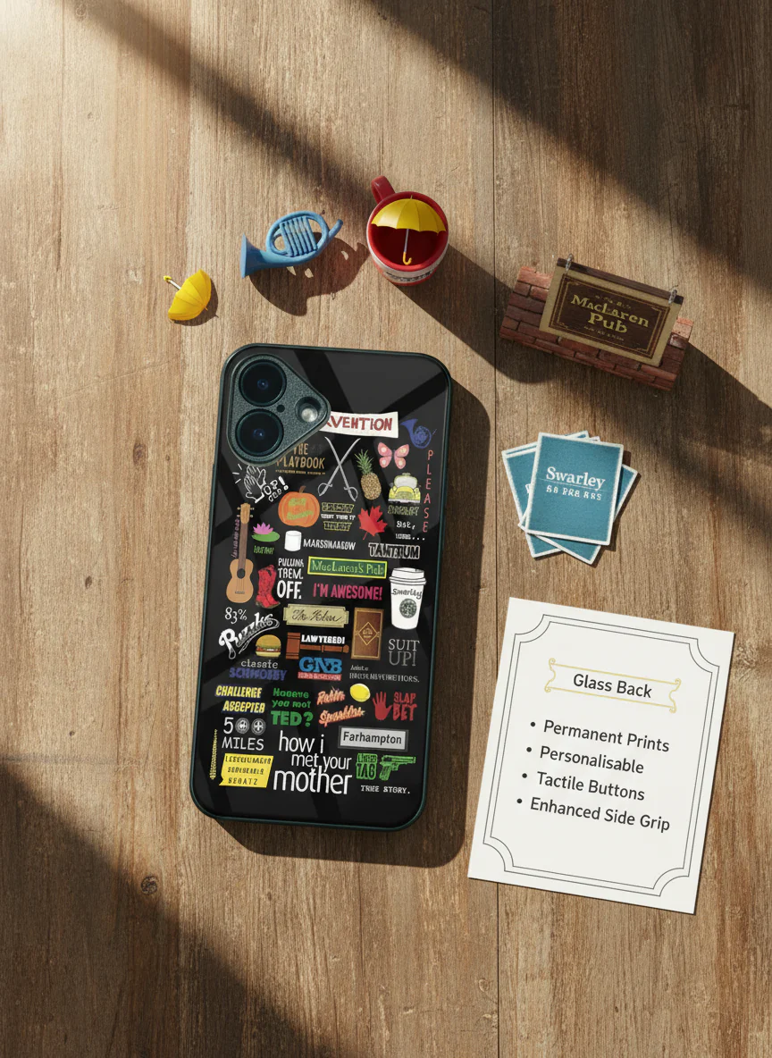 HIMYM The Playbook Edition Premium Glass Back Cover For iPhone 11-17 Models - Image 10