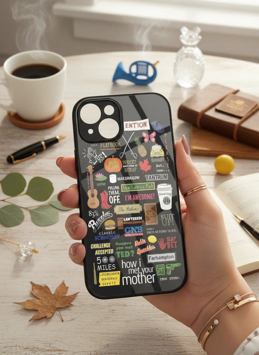 HIMYM The Playbook Edition Premium Glass Back Cover For iPhone 11-17 Models - Image 11