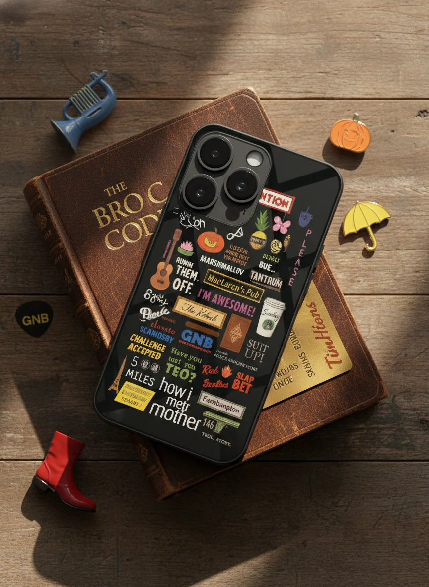 HIMYM The Playbook Edition Premium Glass Back Cover For iPhone 11-17 Models - Image 13