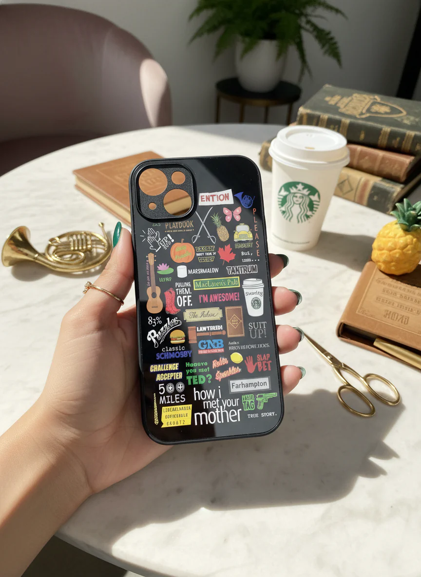 HIMYM The Playbook Edition Premium Glass Back Cover For iPhone 11-17 Models - Image 14