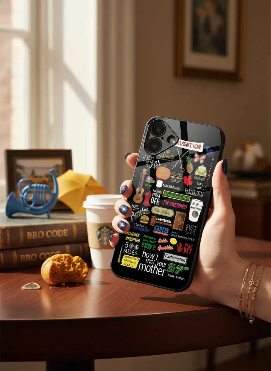 HIMYM The Playbook Edition Premium Glass Back Cover For iPhone 11-17 Models - Image 16