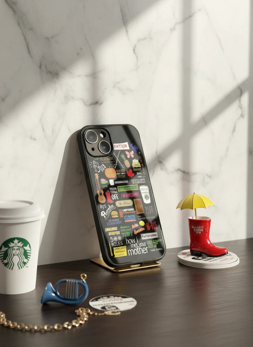 HIMYM The Playbook Edition Premium Glass Back Cover For iPhone 11-17 Models - Image 18