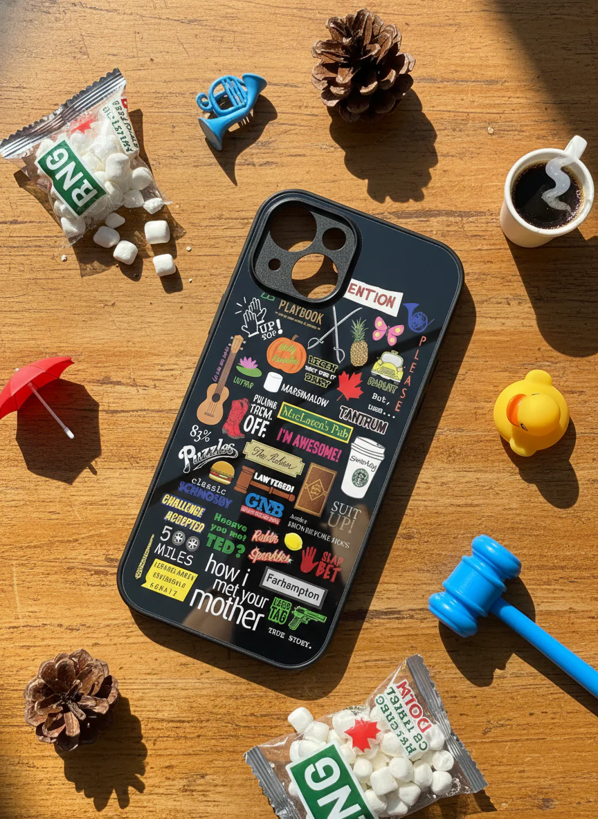 HIMYM The Playbook Edition Premium Glass Back Cover For iPhone 11-17 Models - Image 7