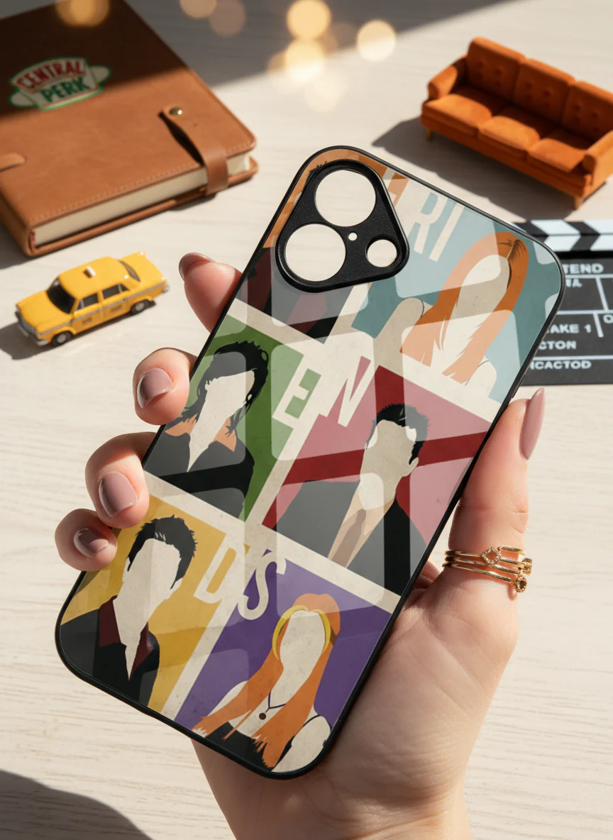FRIENDS The Sitcom Edit Premium Glass Back Cover For iPhone 11-17 Models - Image 7