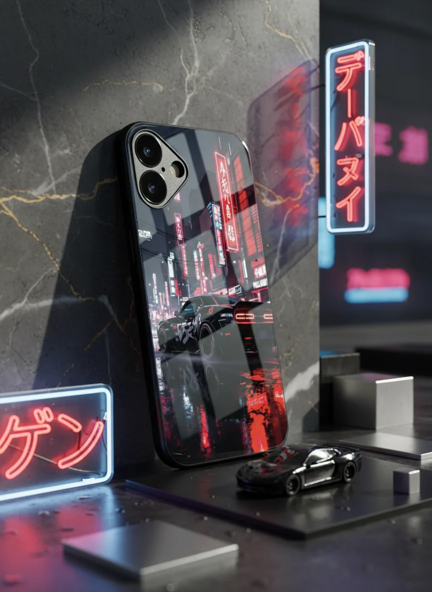 Tokyo Heart Premium Glass Back Cover For iPhone 11-17 Models - Image 3