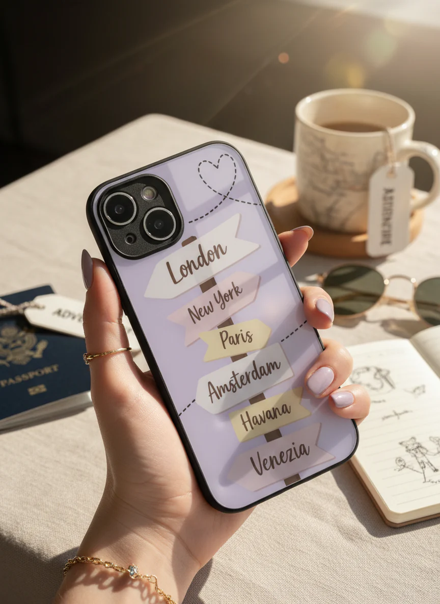 Travel Dreams Premium Glass Back Cover For iPhone 11-17 Models - Image 4