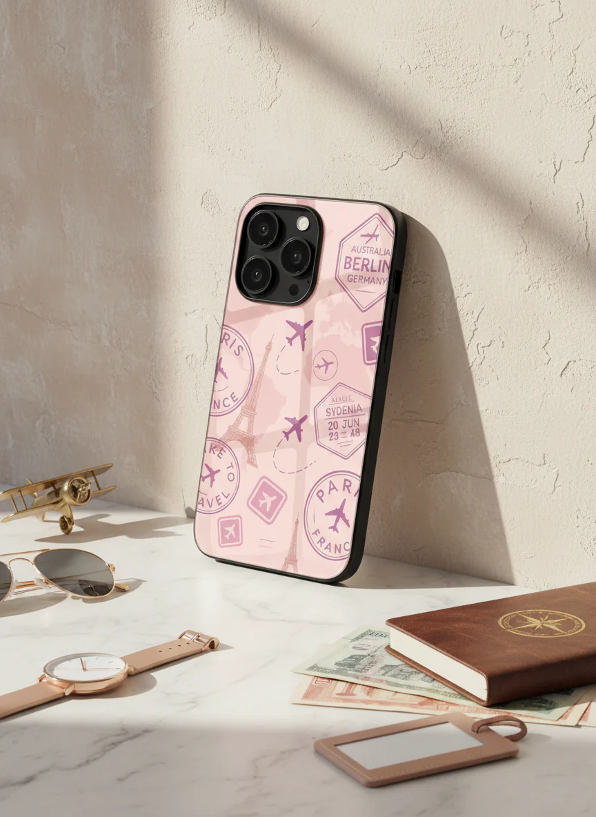 Travel Bug Premium Glass Back Cover For iPhone 11-17 Models - Image 6
