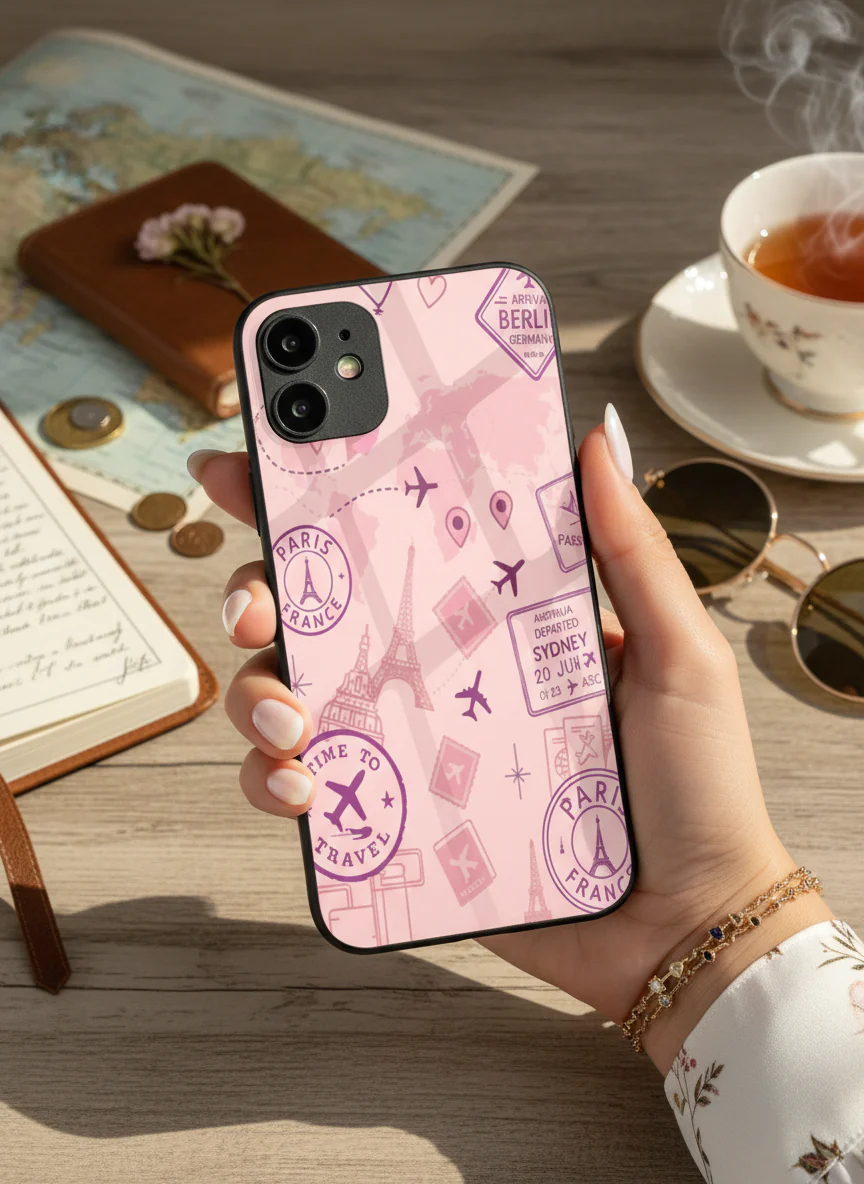 Travel Bug Premium Glass Back Cover For iPhone 11-17 Models - Image 7
