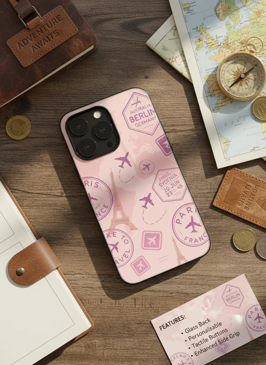 Travel Bug Premium Glass Back Cover For iPhone 11-17 Models - Image 8