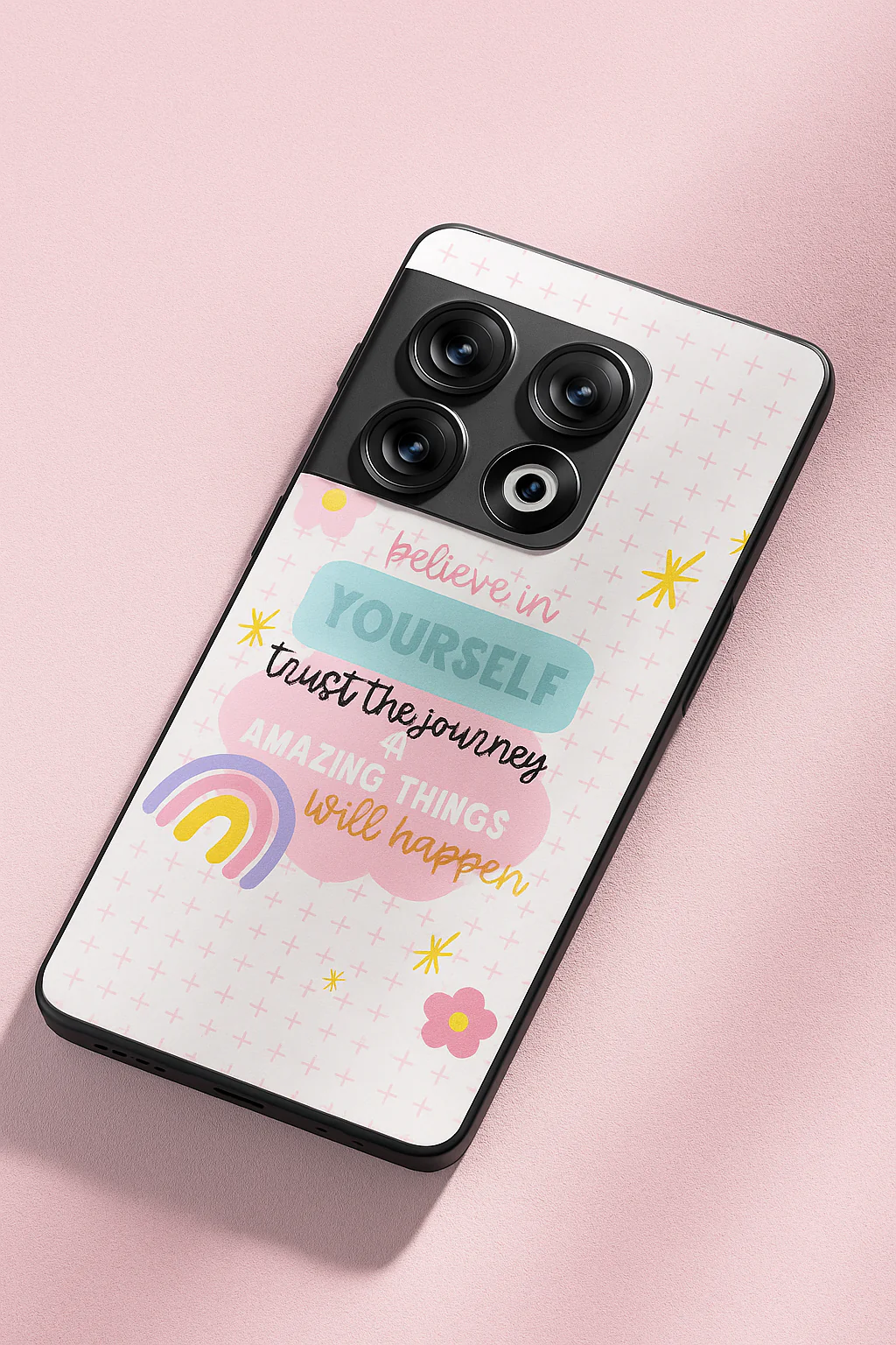 Trust The Journey Glass Back Cover For One Plus 13, 12, 11, 10, Nord Series - Image 2