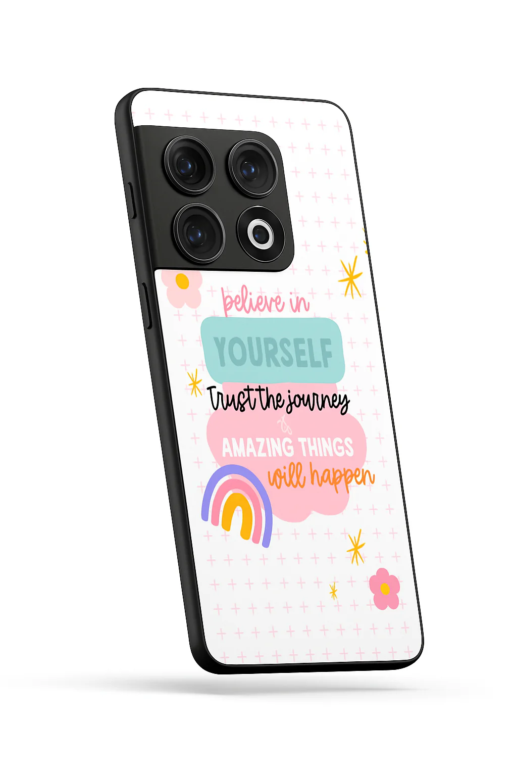 Trust The Journey Glass Back Cover For One Plus 13, 12, 11, 10, Nord Series - Image 3