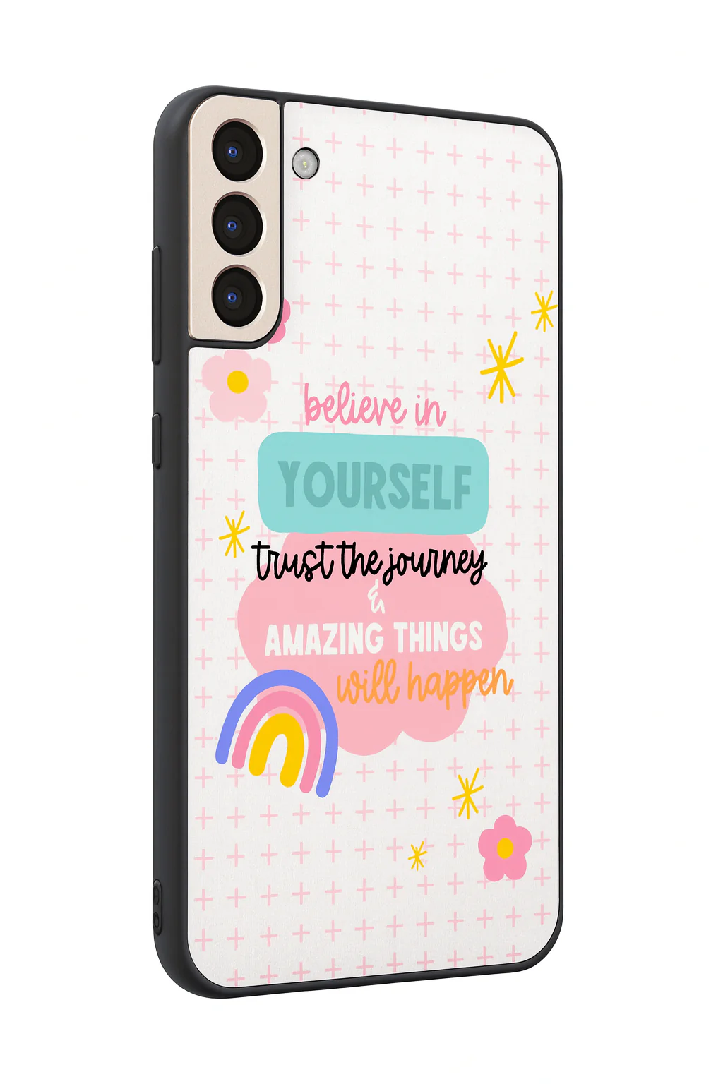 Trust The Journey Premium Glass Back Cover For Galaxy S, A, M & F Series - Image 5