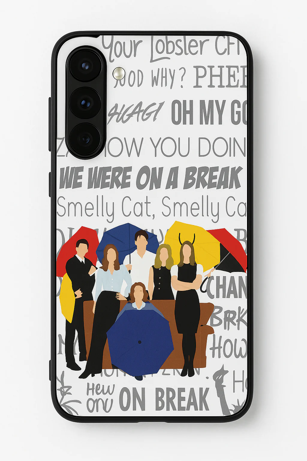 FRIENDS Umbrella Squad Premium Glass Back Cover For Galaxy S, A, M & F Series - Image 7
