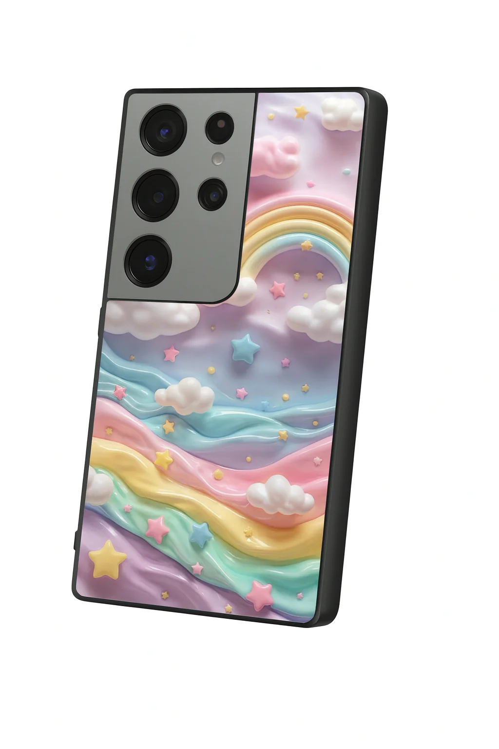 Whimsy Cloud Premium Glass Back Cover For Galaxy S, A, M & F Series - Image 3