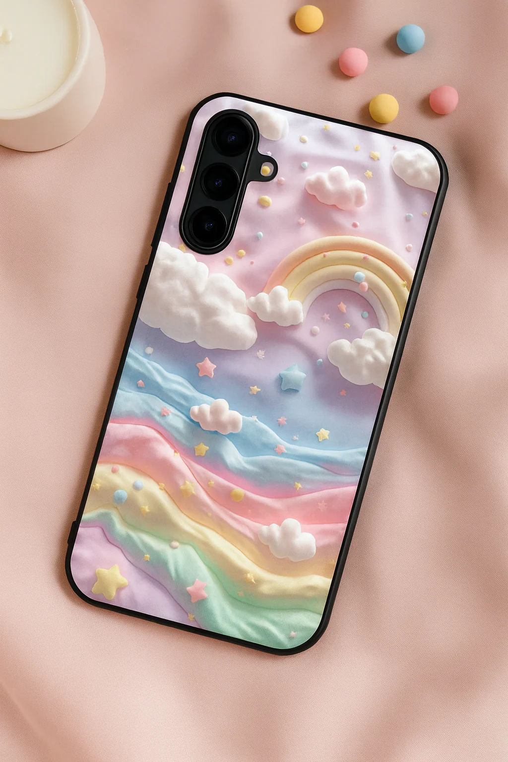Whimsy Cloud Premium Glass Back Cover For Galaxy S, A, M & F Series - Image 5