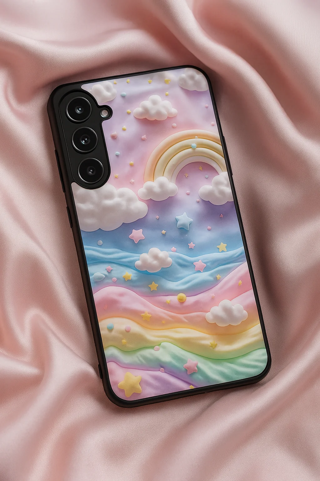 Whimsy Cloud Premium Glass Back Cover For Galaxy S, A, M & F Series - Image 6