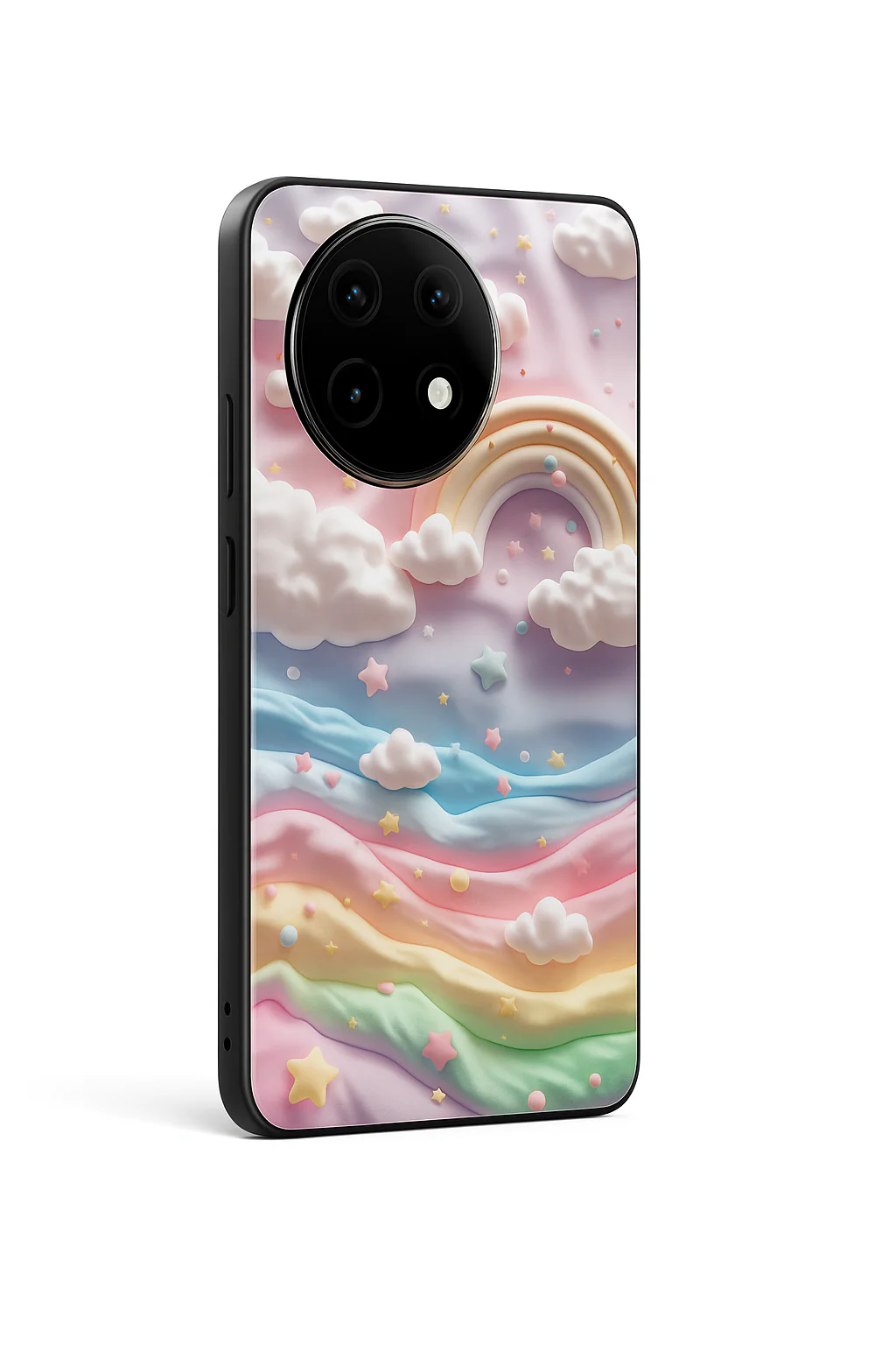 Whimsy Clouds Glass Back Cover For One Plus 13, 12, 11, 10, Nord Series - Image 3