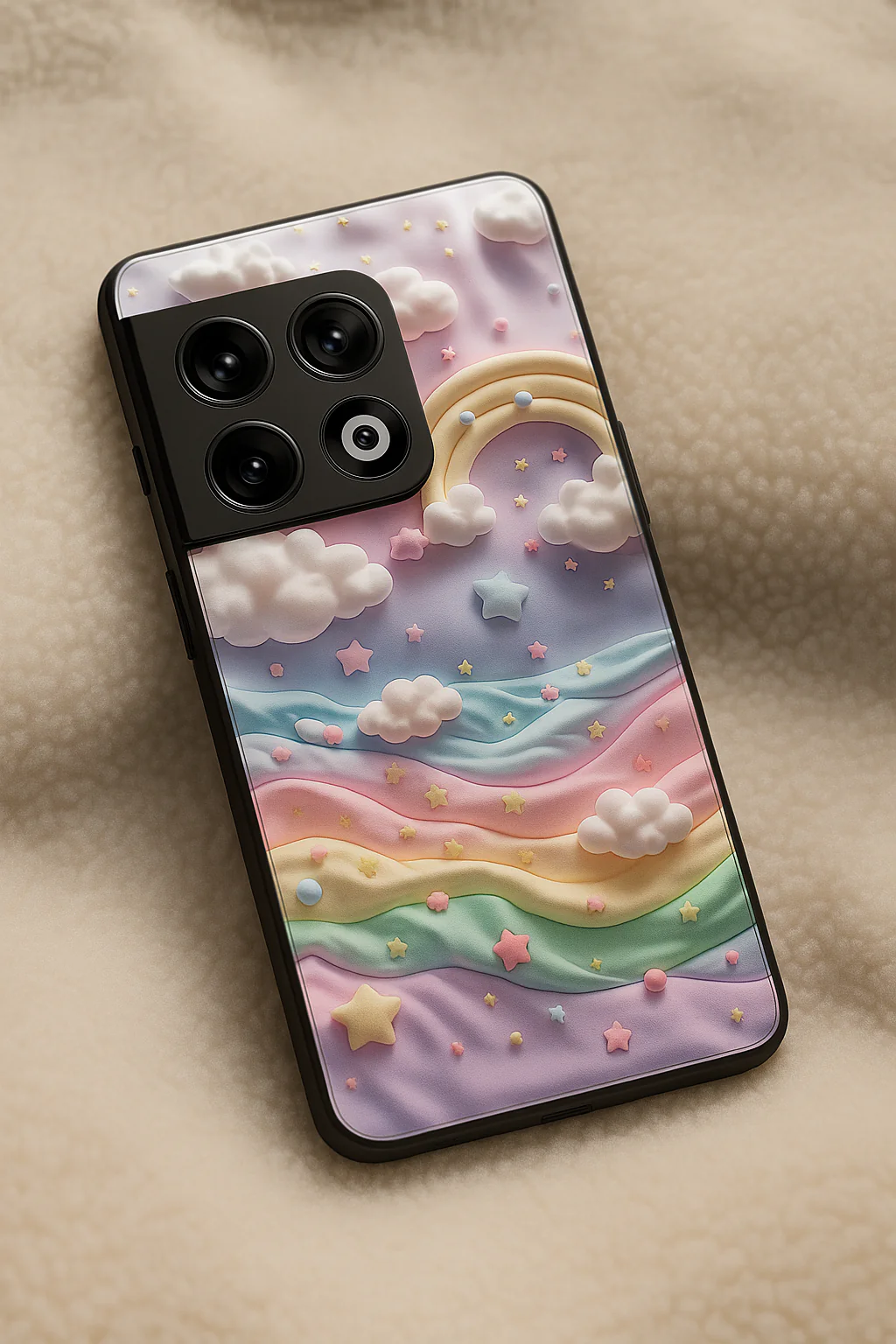 Whimsy Clouds Glass Back Cover For One Plus 13, 12, 11, 10, Nord Series - Image 5