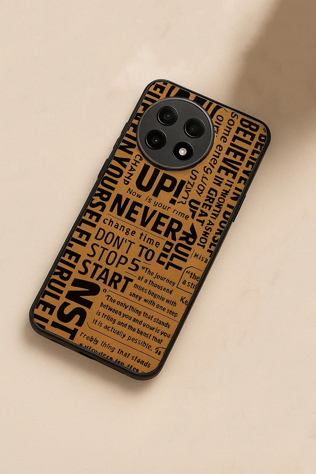 Words Of Strenght Premium Glass Back Cover For One Plus 13, 12, 11, 10, Nord Series - Image 3