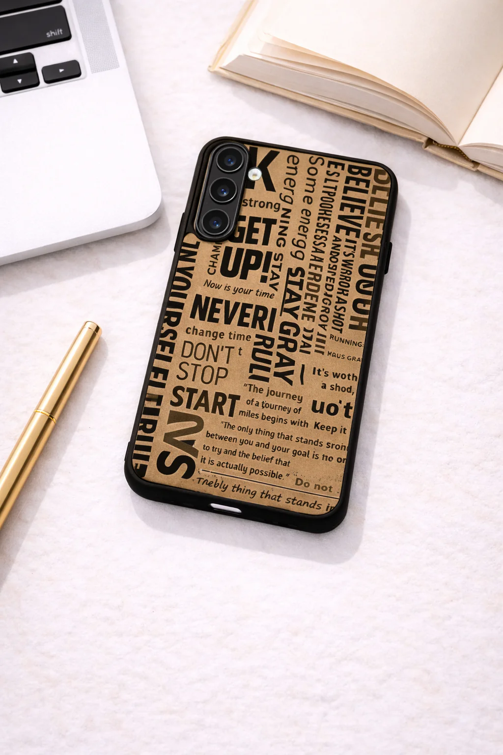 Words of Strength Premium Glass Back Cover For Galaxy S, A, M & F Series - Image 4