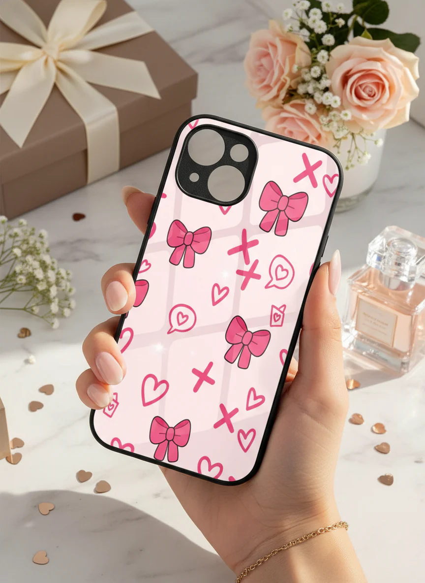 XOXO Bows Premium Glass Back Cover For iPhone 11-17 Models - Image 7