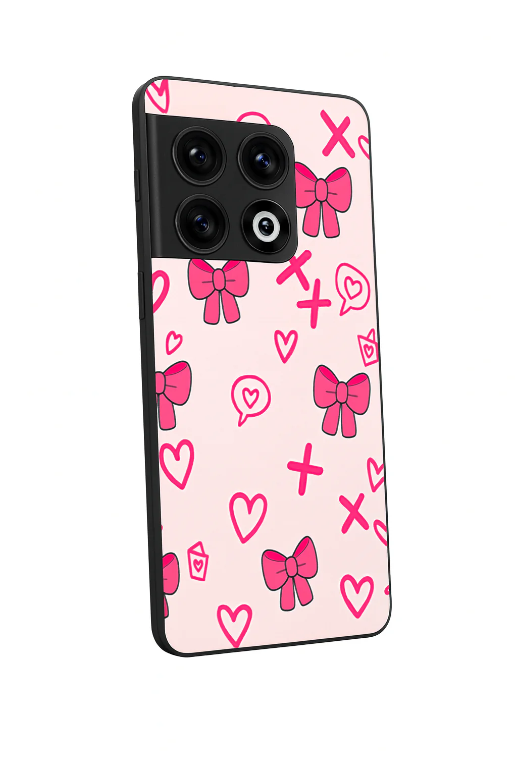 XOXO Bows Premium Glass Back Cover For One Plus 13, 12, 11, 10, Nord Series - Image 3