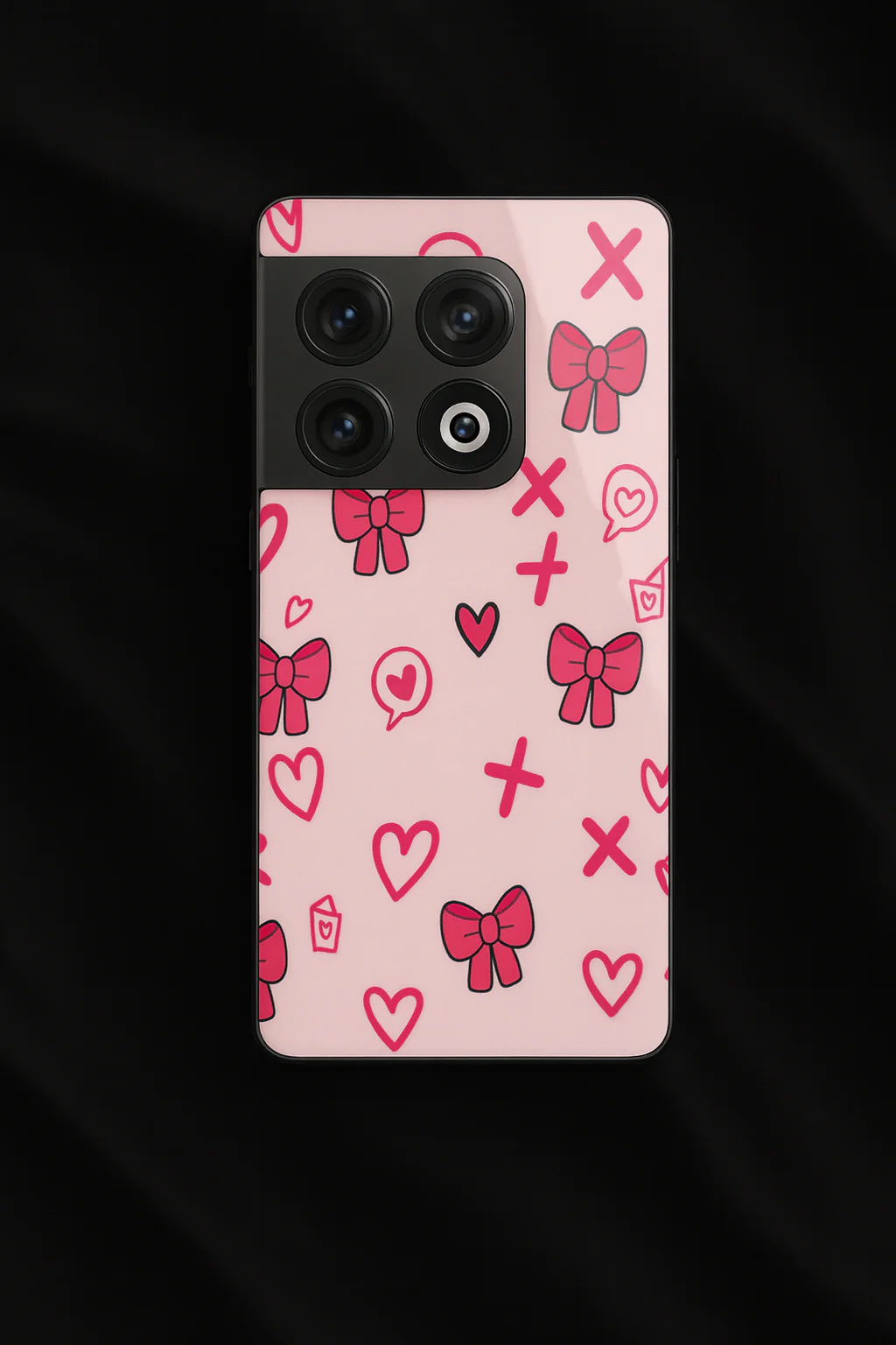 XOXO Bows Premium Glass Back Cover For One Plus 13, 12, 11, 10, Nord Series - Image 4