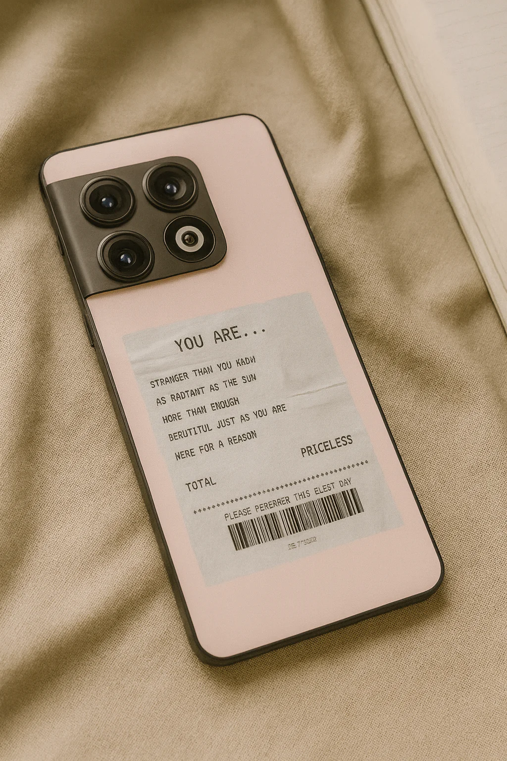 You Are Enough Glass Back Cover For One Plus 13, 12, 11, 10, Nord Series