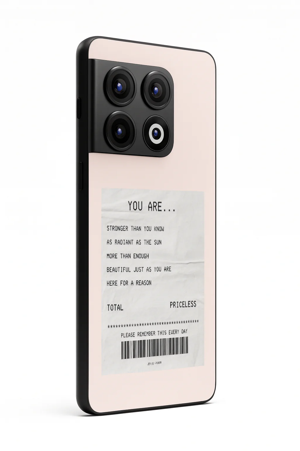 You Are Enough Glass Back Cover For One Plus 13, 12, 11, 10, Nord Series - Image 3