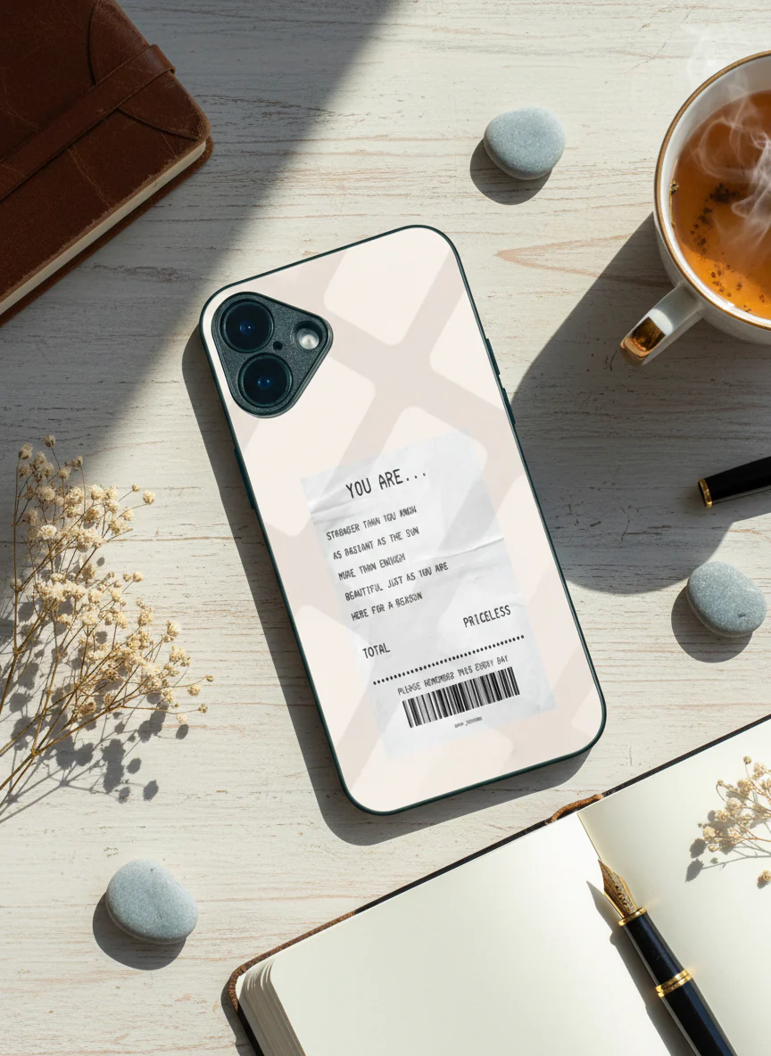 You Are Enough Premium Glass Back Cover For iPhone 11-17 Models - Image 9